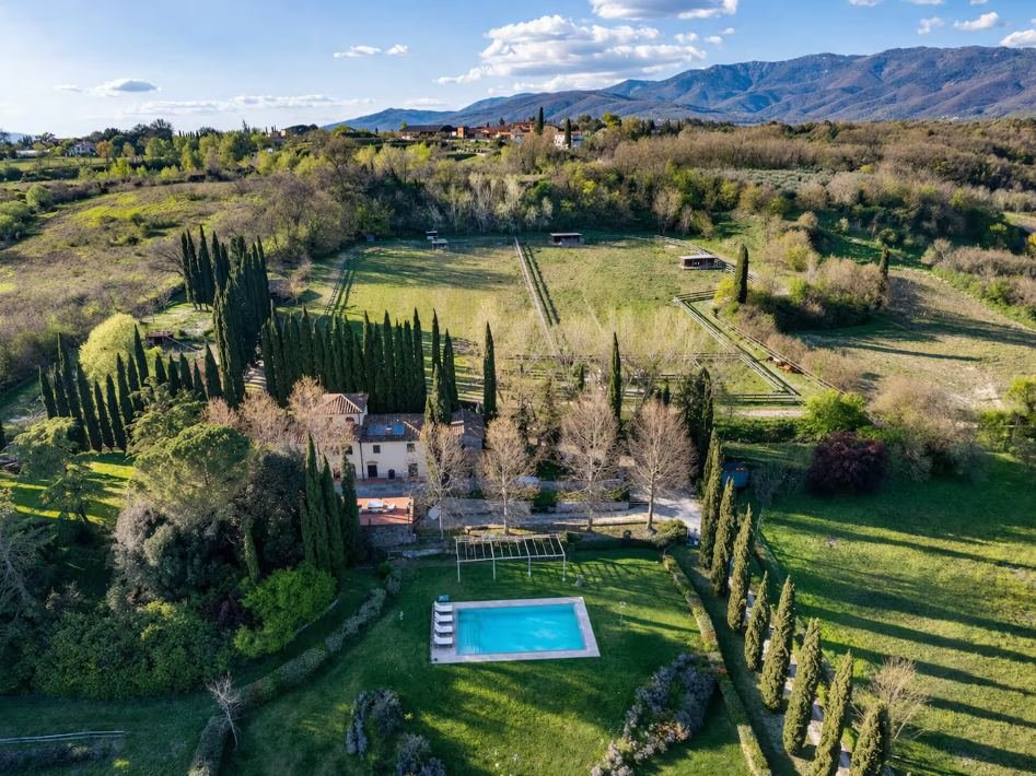 La tenuta vista dall'alto